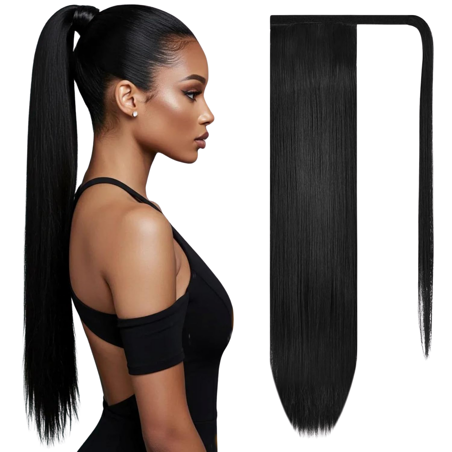 Ponytail (Straight) 18" (#1B)