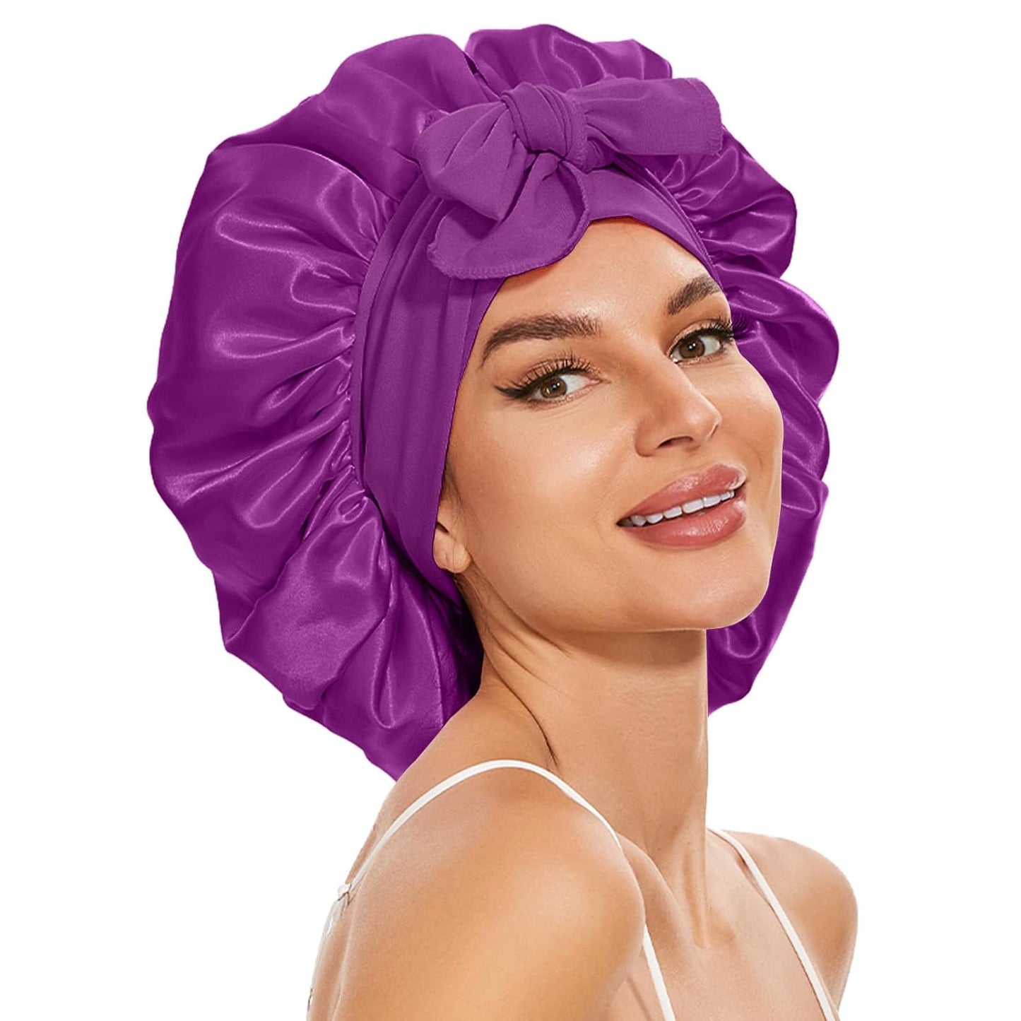 Satin Adjustable Hair Bonnet