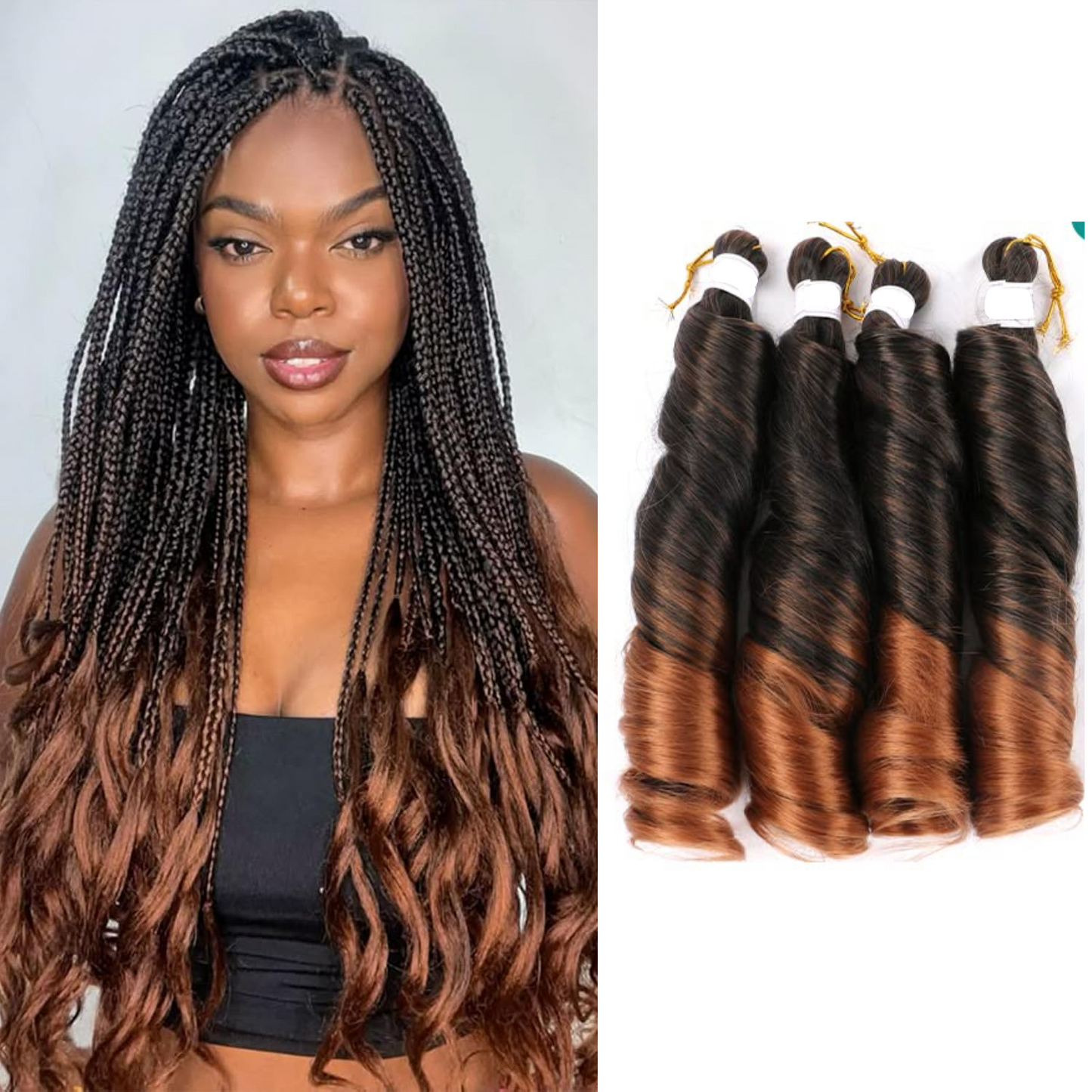 French Curl Braiding Hair Extension 18" by Belle Afrique