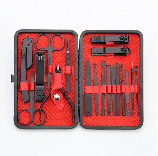 18 Pieces Stainless Steel Manicure Kit