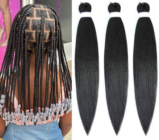 Premium Pre-Stretched Extensions 28" for Kids by Belle Afrique
